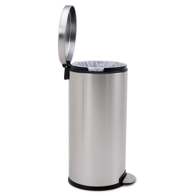 Poubelle à pédale Simplehuman en acier inoxydable, 30 L