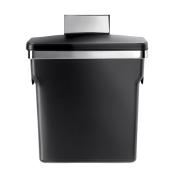 Simplehuman 10 Liters Black Plastic Commercial/Residential In-Cabinet Trash Can with Lid
