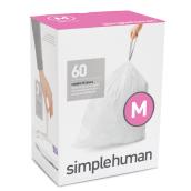 Simplehuman Code K 60-Pack 12 Gallons White Outdoor Kitchen Trash Bags
