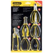 Ensemble de 6 petites pinces, jaune et noir