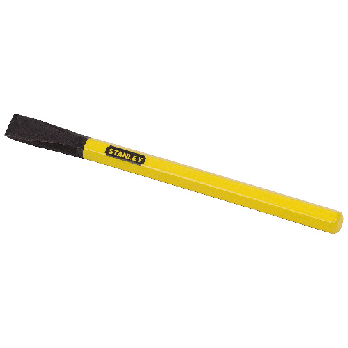 Stanley Cold Chisel - Powder-Coated Steel - Yellow - 6 7/8-in L x 3/4-in W