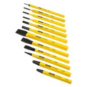 Stanley Punch and Chisel Set - Powder-Coated Finish -Yellow - Assorted Sizes