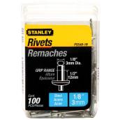 Stanley Blind Rivets - Steel - 100 Per Pack - 1/8-in dia x 1/2-in Grip Range
