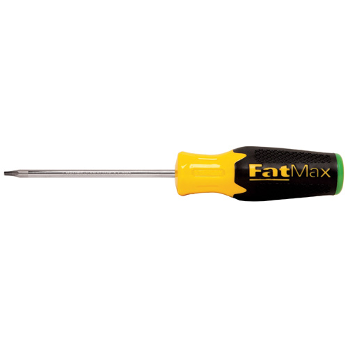 Stanley Fatmax Robertson Screwdriver - Magnetic Tip - Yellow and Black - #1 dia x 4-in L Shank