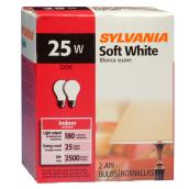 25W Incandescent Bulbs - Soft White - 2 Pack
