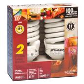 Mini-ampoules fluorescentes compactes 23 W, équiv 100W, 2/pq