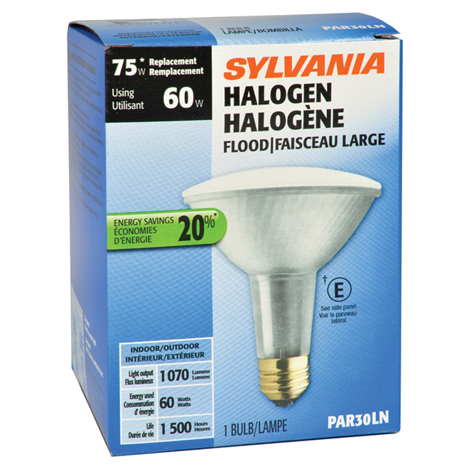 60W Reflector Halogen PAR30 Long Neck Bulb 120V RONA