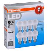 Ampoules DEL 8,5 W, A19, équivalent 60 W, jour, paquet de 8