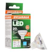 Réflecteur MR16 G5.3, intensité variable 5 W, blanc brillant