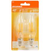 Ampoule DEL B10 candélabre de 4 W, 350 lumens, blanc doux