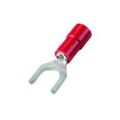 Cosses fourchette, goujon n° 8-10, 22-18 AWG, rouge, pqt/9