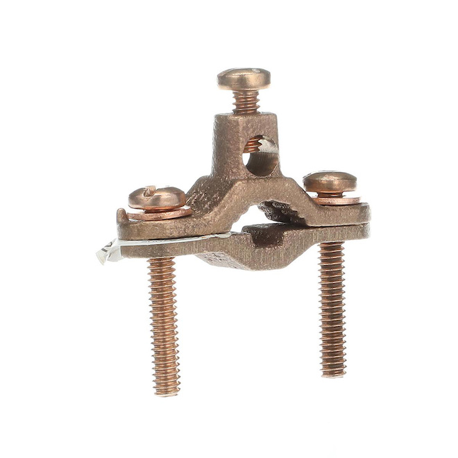 Ground Rod Clamp - Brass - 1/2" to 1"