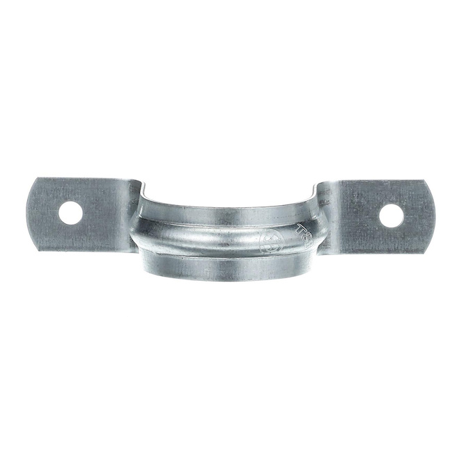 Sangles rigides, acier galvanisé, 2 trous, 1 1/2", pqt/2