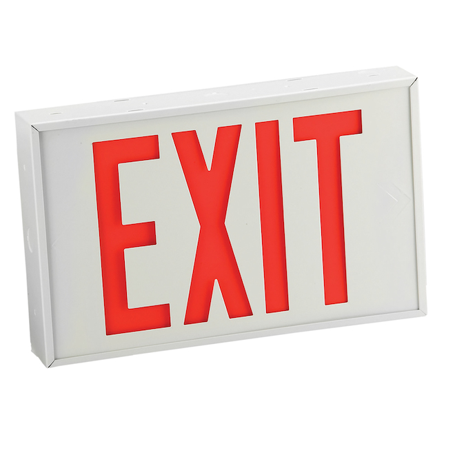EMERGILITE Emergi-Lite LED Angled Emergency Exit Light EX10W-U-RT | RONA