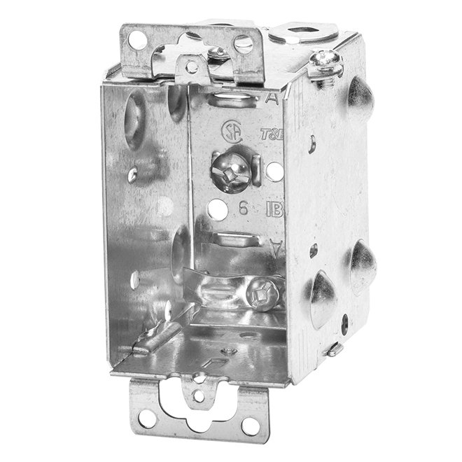 Iberville 2-1/2-in Galvanized Steel Gangable Device Boxes with Cable Clamps 4/Pk