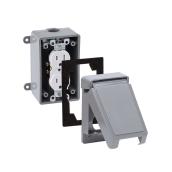 Boîte Électrique Murale Rectangulaire REDDOT Tr/Wr Wpk résistant aux intempéries Gris Pvc extérieur