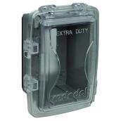 Non Metallic Clear 1-Outlet Weatherproof Electrical Outlet Cover