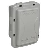 Reddot Non-Metallic Grey 1-Outlet Weatherproof Electrical Outlet Cover