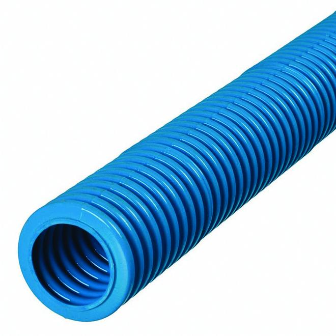 Tube flexible CARLON, 1 po x 10 pi, rayon de courbure minimum 6 po, bleu