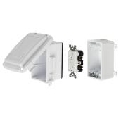 Reddot 1-Gang White PVC Weatherproof Rectangle Indoor or Outdoor Electrical Box