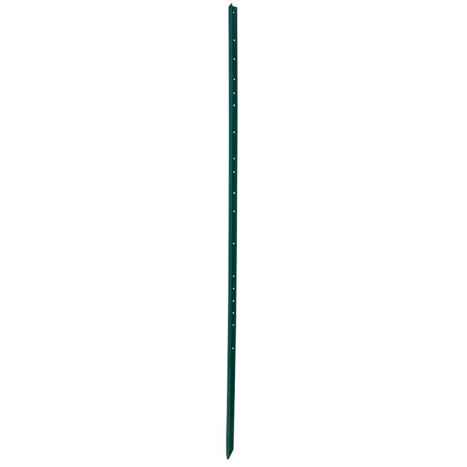 Hebei Minmetals 6-ft Drilled Steel Green Lightweight "T" Post