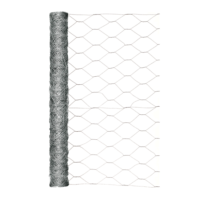 Image of Garden Craft | 2-Ft X 25-Ft Silver Galvanized Steel Garden Chicken Wire Rolled Fencing | Rona
