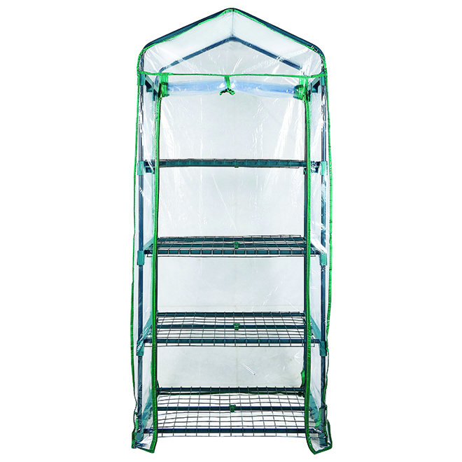 VALU+ 69 x 49 x 160 cm Polypropylene/Clear PVC Mini Greenhouse