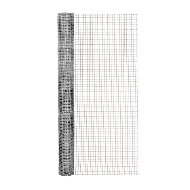 VALU+ Square Wire Mesh in Galvanized Steel 1/4-in x 24-in x 10-ft