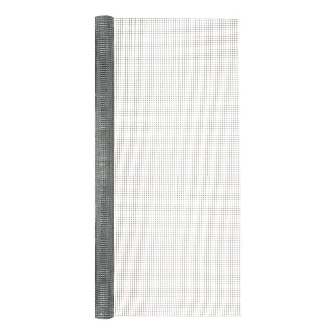 VALU+ Square Wire Mesh in Galvanized Steel 1/4-in x 36-in x 6-ft