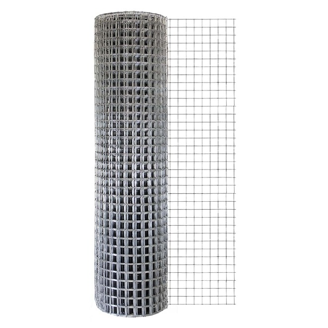 VALU+ Square Wire Mesh in Galvanized Steel 3/4-in x 36-in x 6-ft