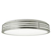 Project Source LED Flushmount with Brushed Nickel Decorative Ring 19-in
