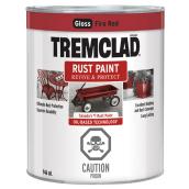 Tremclad Rust Paint - 946 ml - Fire Red - Gloss Finish