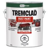 Tremclad Alkyd Brush-On Rust Paint - Oil-based - Gloss - Green - 3.78 L