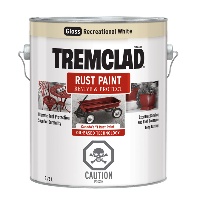 Image of Tremclad | Alkyd Brush-On Rust Paint - Oil-Base - Gloss - Almond - 3.78-L | Rona