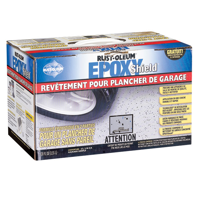 Revêtement Pour Plancher De Garage Epoxyshieldmd Gris Lustré