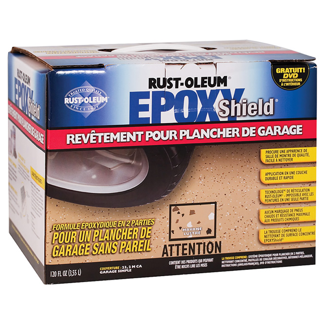Revêtement pour plancher de garage EpoxyShield(MD), havane lustré