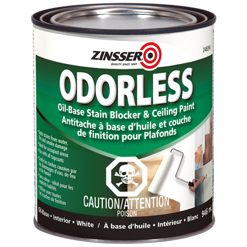Zinsser Odorless Oil-Based Primer-Sealer - 946-ml - White