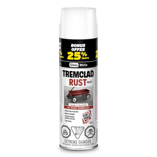 Tremclad Anti-Rust Paint Gloss White 425 g