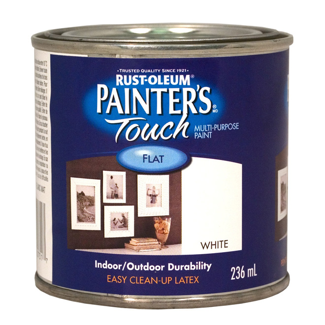 Peinture multi-usage Painter's Touch, à base d'eau, mat, blanc, 236 ml