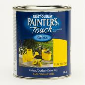 Painter's Touch Multi-Purpose Brush-On Paint - Water-Based - Gloss - Sun Yellow - 946 ml