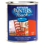 Painter's Touch Multi-Purpose Brush-On Paint - Water-Based - Gloss - Apple Red - 946 ml