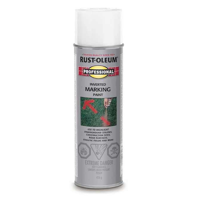 Rust-Oleum Inverted Marking Paint - Aerosol - 426 g - White