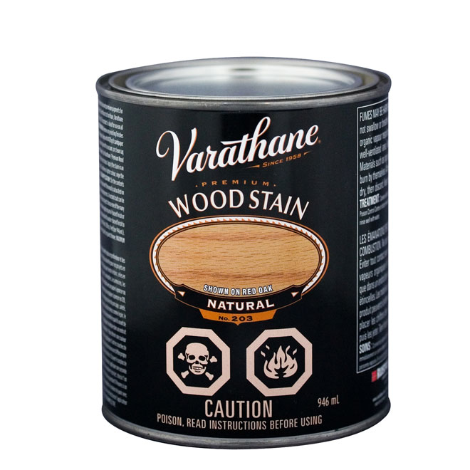 Varathane Interior Premium Wood Stain - Oil-Based - UV Blocking - Natural - 946 ml