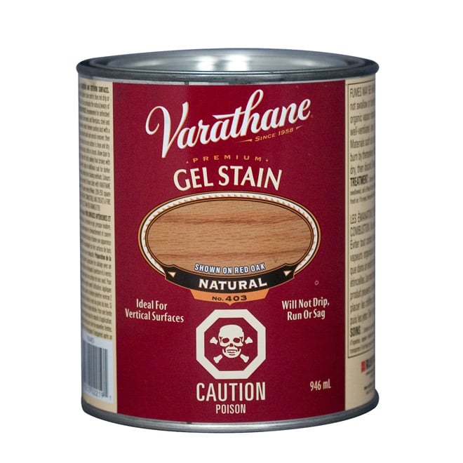 Varathane Natural Varathane Interior Premium Gel Stain - Oil-Based - Opaque - Natural ...