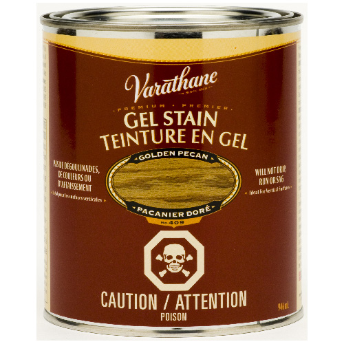 Teinture en gel Varathane intérieur 946 ml modifié à l'huile, pacanier doré