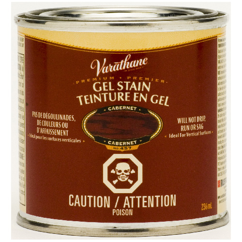 Teinture en gel Varathane intérieur 236 ml modifié à l'huile, cabernet