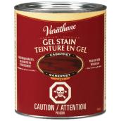 Varathane Interior Premium Gel Stain - Oil-Based - Opaque - Cabernet - 946 ml