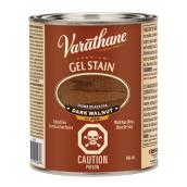 Varathane Interior Premium Gel Stain - Oil-Based - Opaque - Dark Walnut - 946 ml
