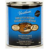 Varathane Interior One-Step Stain and Polyurethane - Water-Based - Semi-Gloss - Traditional Cherry - 946 ml