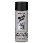 Rust-Oleum Quick Color All-Purpose Enamel Aerosol Spray Paint - Oil-based - Matte Black - 283 g
